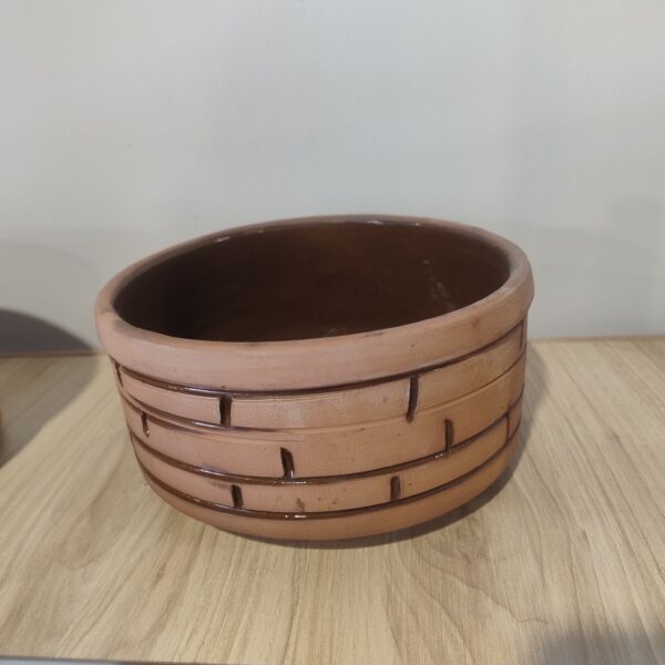 Large Glazed Clay Pot