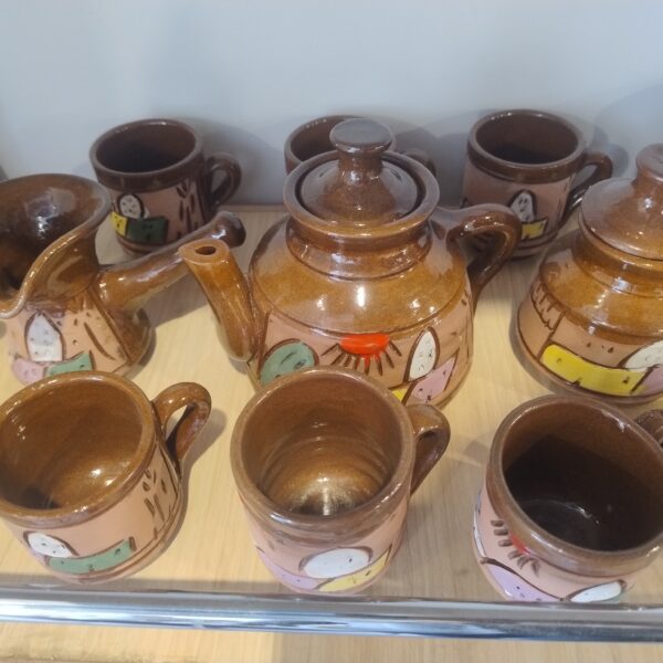 Brown Clay Tea Set